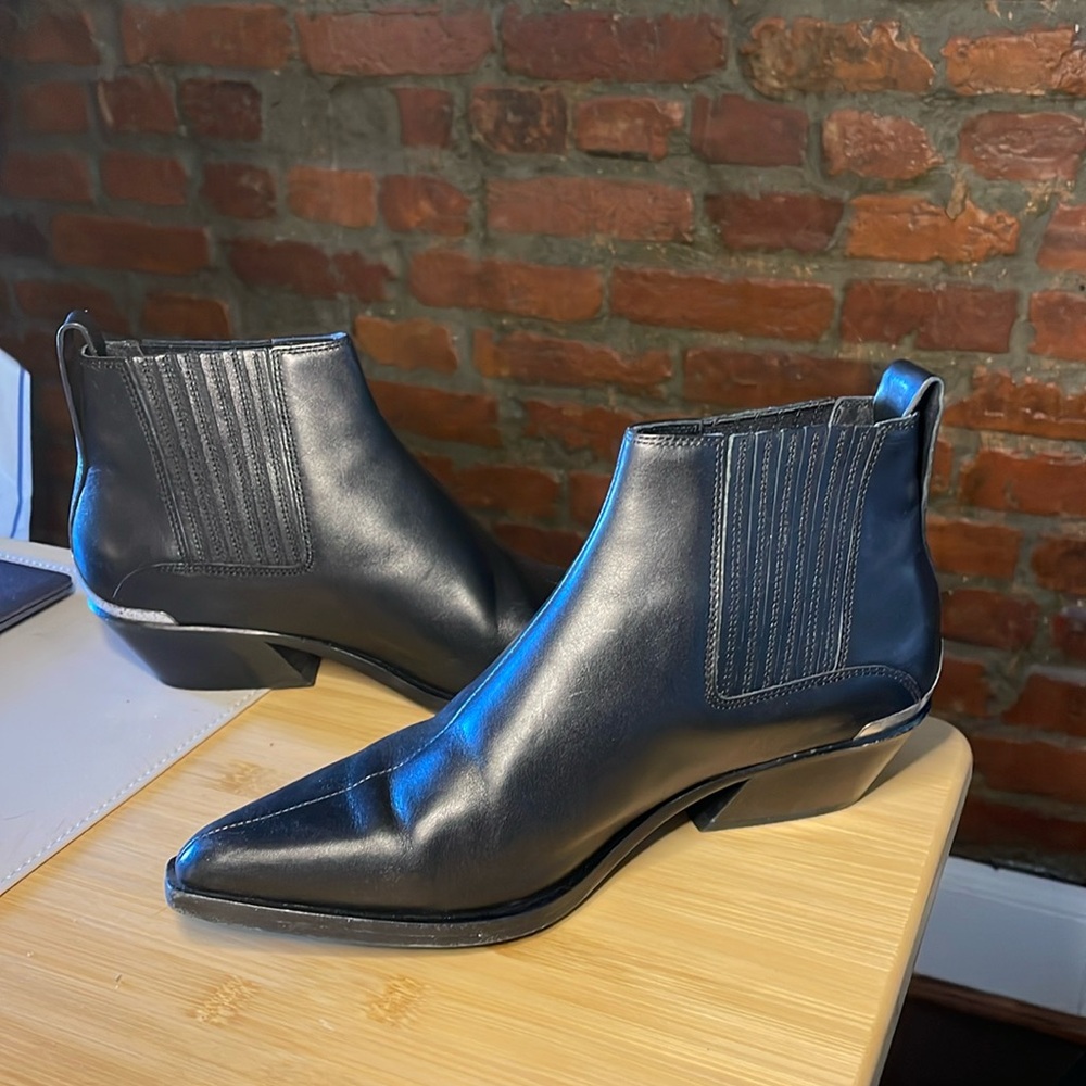 Rag And Bone Black Pointed Toe Booties - image 1